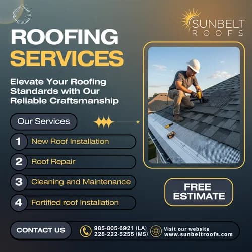 Sunbelt Roofs – Roofing Company in Louisiana & Mississippi - Photo 1