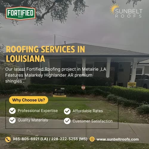 Sunbelt Roofs – Roofing Company in Louisiana & Mississippi - Photo 2